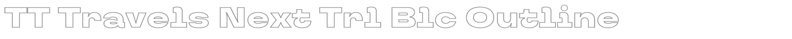 TT Travels Next font preview